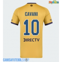 Camisa de time de futebol Boca Juniors Edinson Cavani #10 Replicas 2º Equipamento 2025-26 Manga Curta